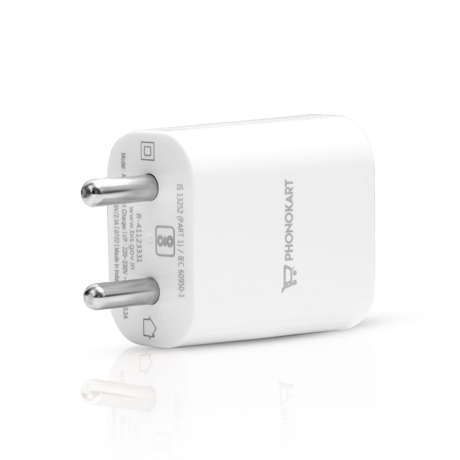 ADAM POWER ADAPTER MOBILE CHARGER (WHITE)