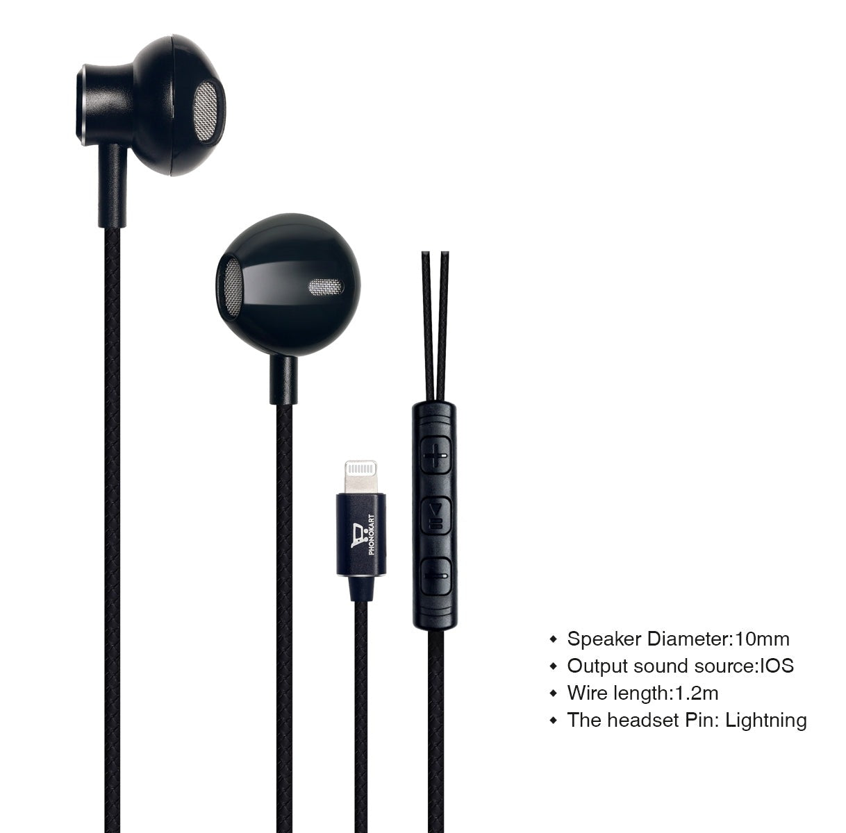 4i Lightning Handsfree With Mic Wired Headset  (Black, In the Ear)