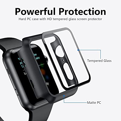 FLAUNT IWATCH PROTECTOR 38MM (Apple Watch Series-1,2,3)(Black)