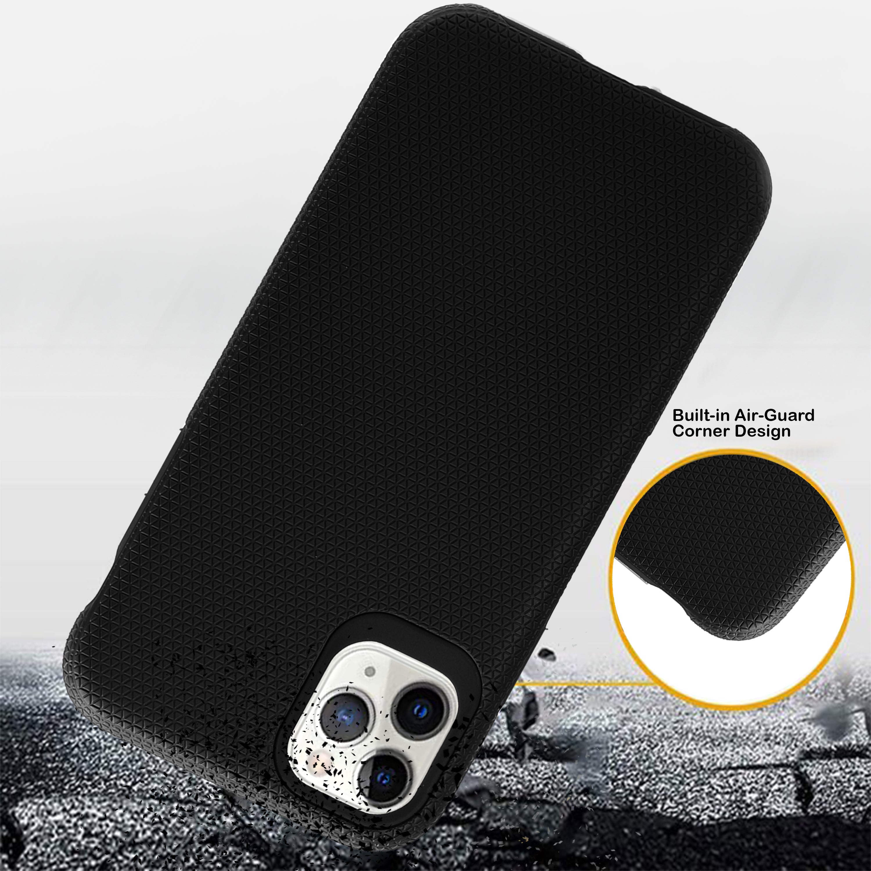 TOUGH BACK CASE FOR IPHONE 11 Pro (Black)