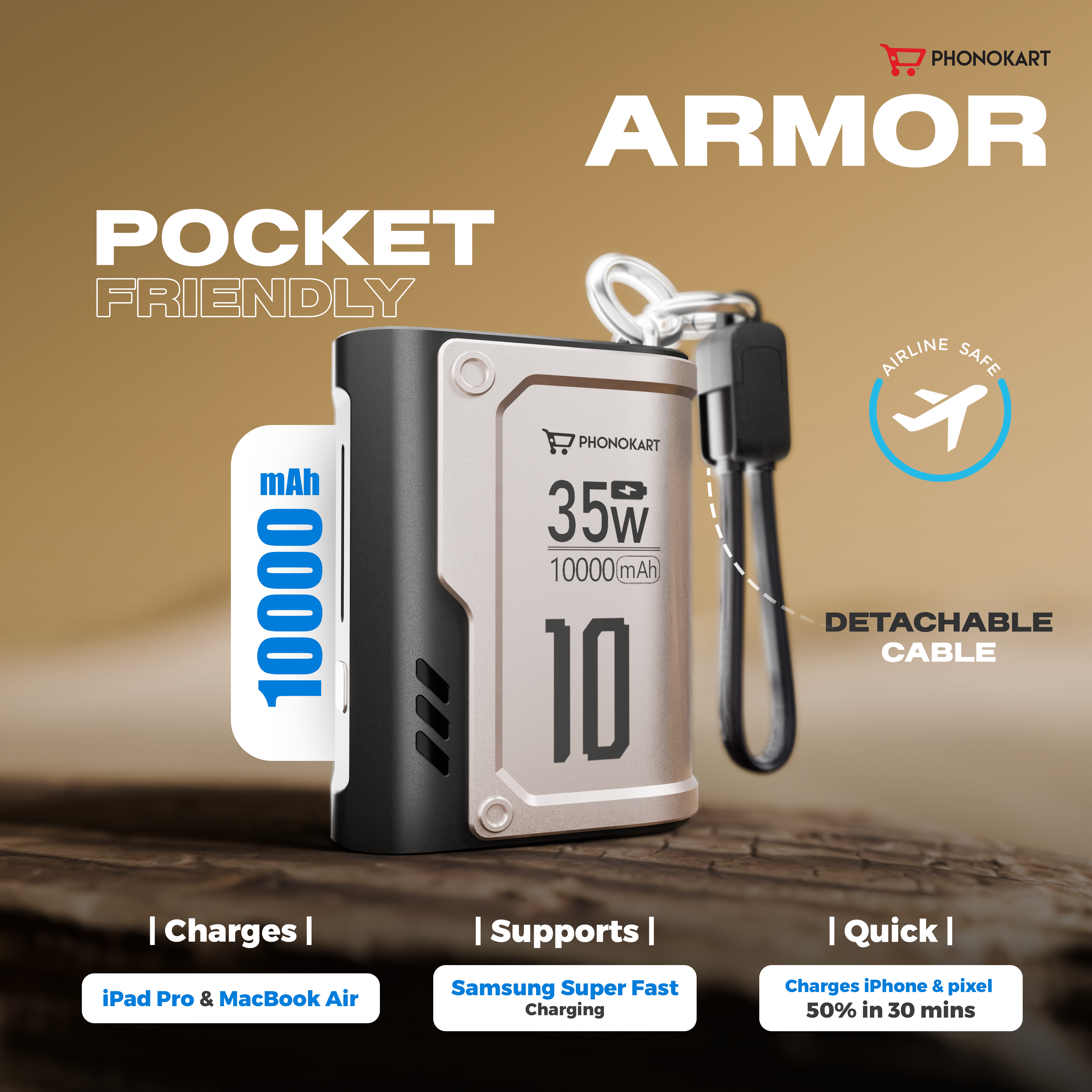 ARMOUR POWERBANK 10000mAh
