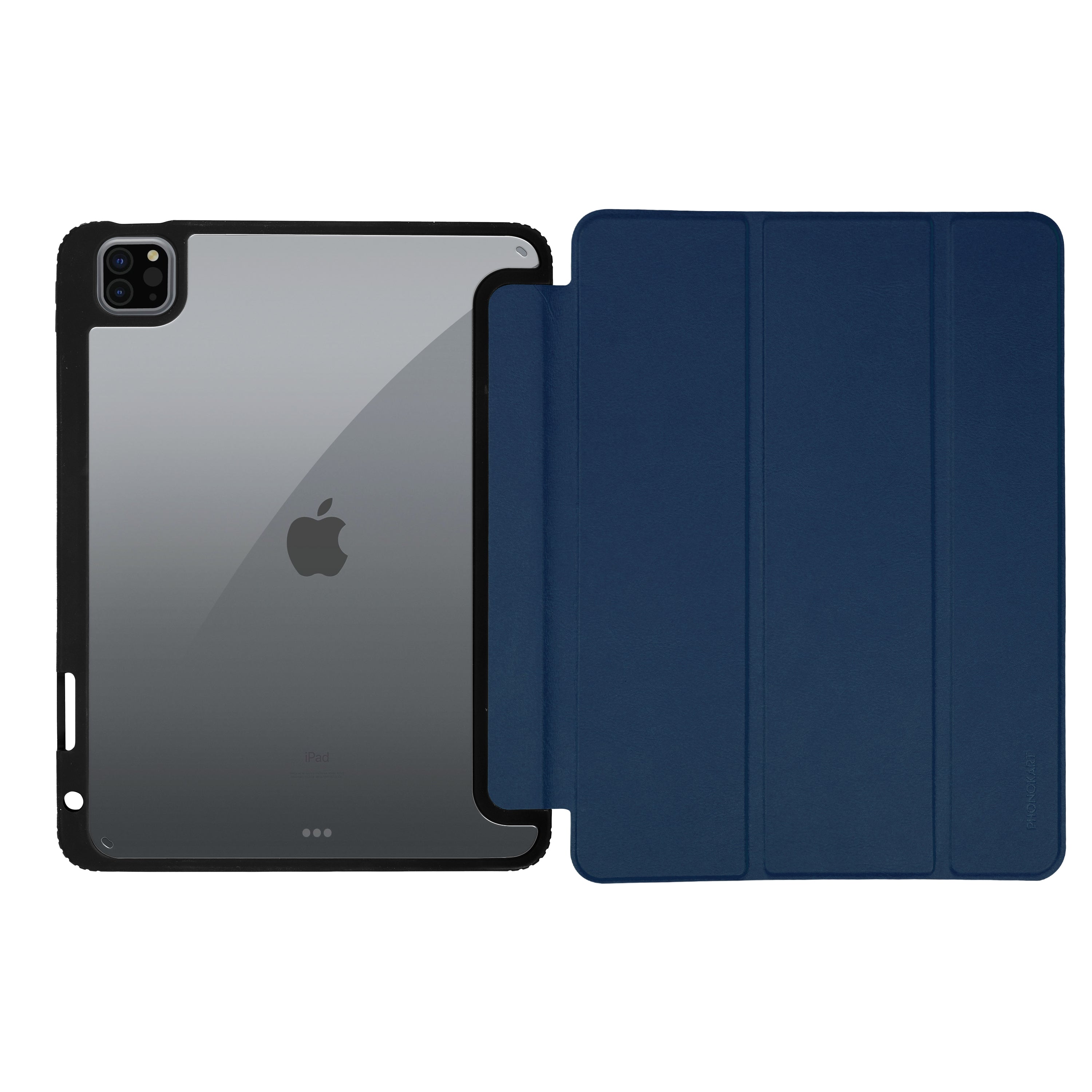 ARMOR FLIP CASE FOR IPAD 12.9 INCH WITH PENCIL HOLDER (I Pad Pro 1,2,3,4,5,6th Gen)