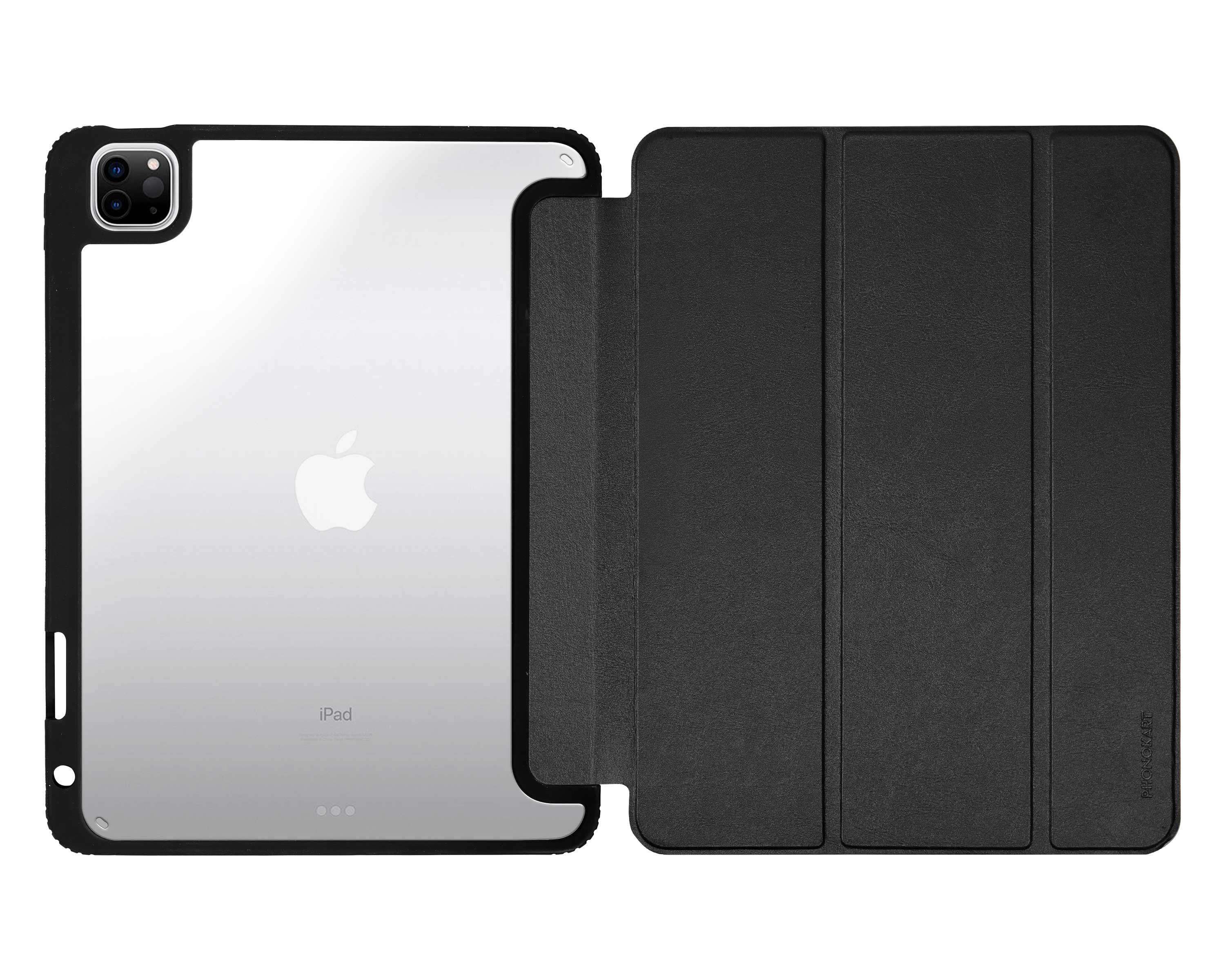 ARMOR FLIP CASE FOR IPAD 12.9 INCH WITH PENCIL HOLDER (I Pad Pro 1,2,3,4,5,6th Gen)