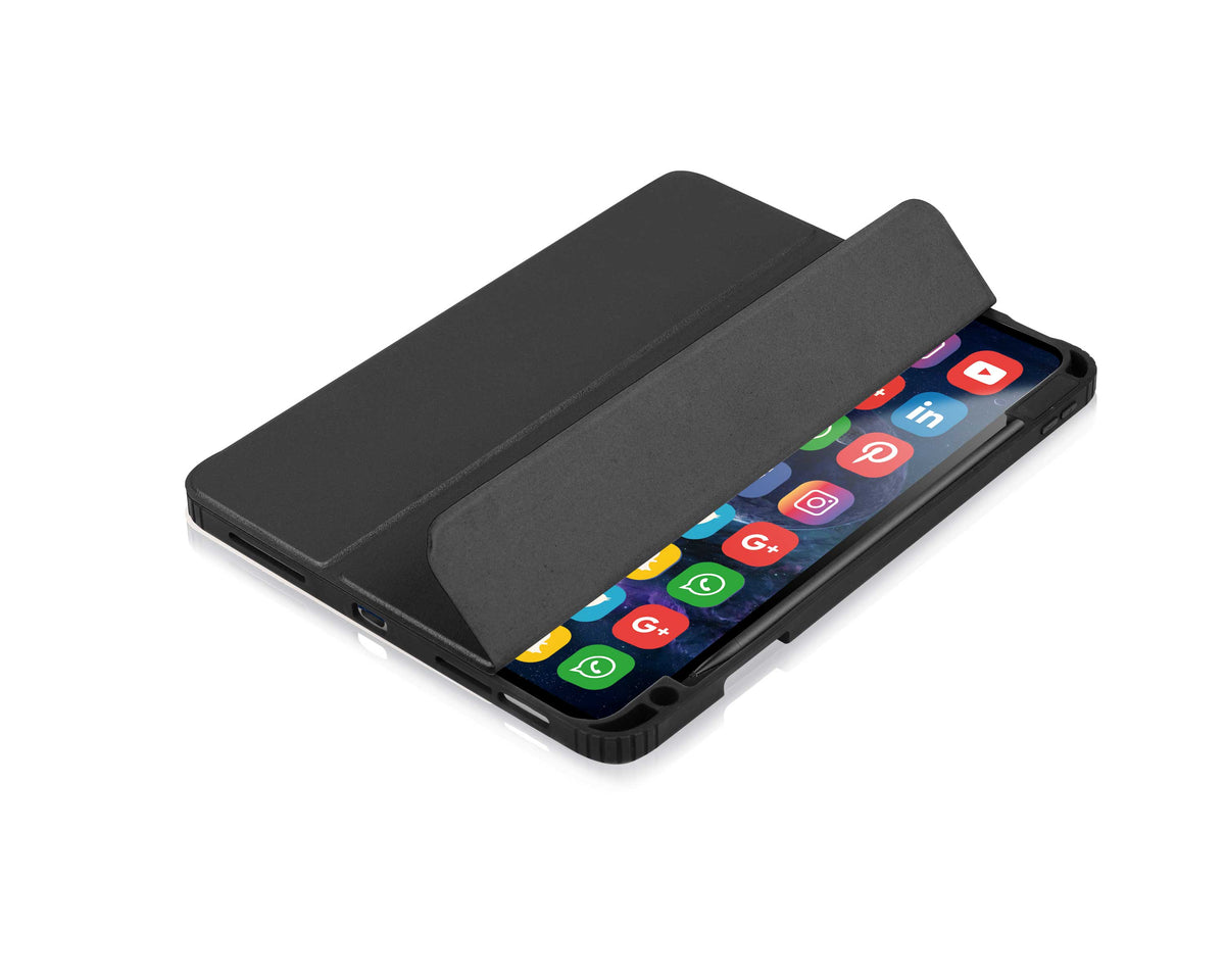 ARMOR FLIP CASE FOR IPAD 12.9 INCH WITH PENCIL HOLDER (I Pad Pro 1,2,3,4,5,6th Gen)