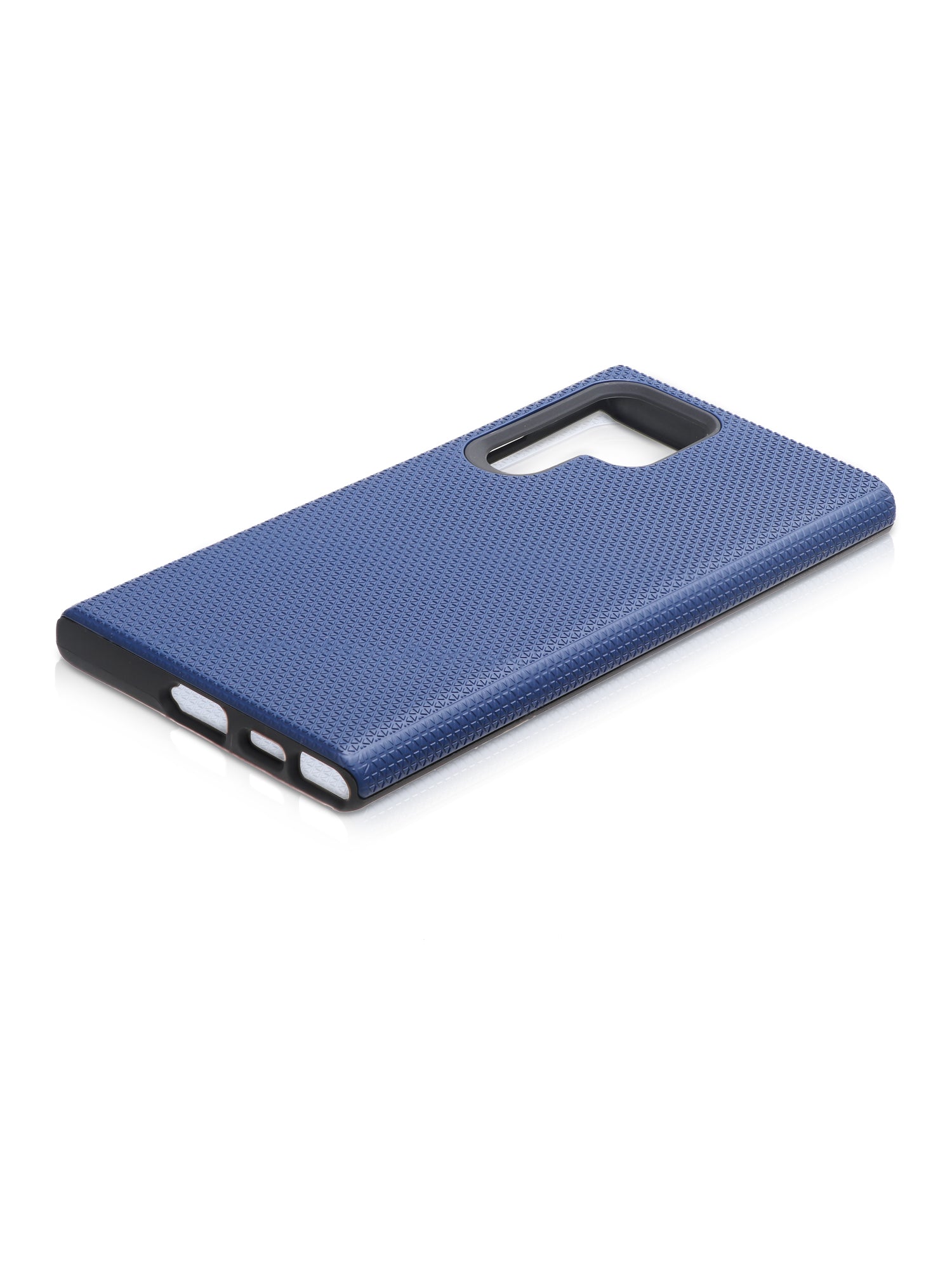 TOUGH BACK CASE FOR SAMSUNG S22 ULTRA  (Black/Dark Blue)