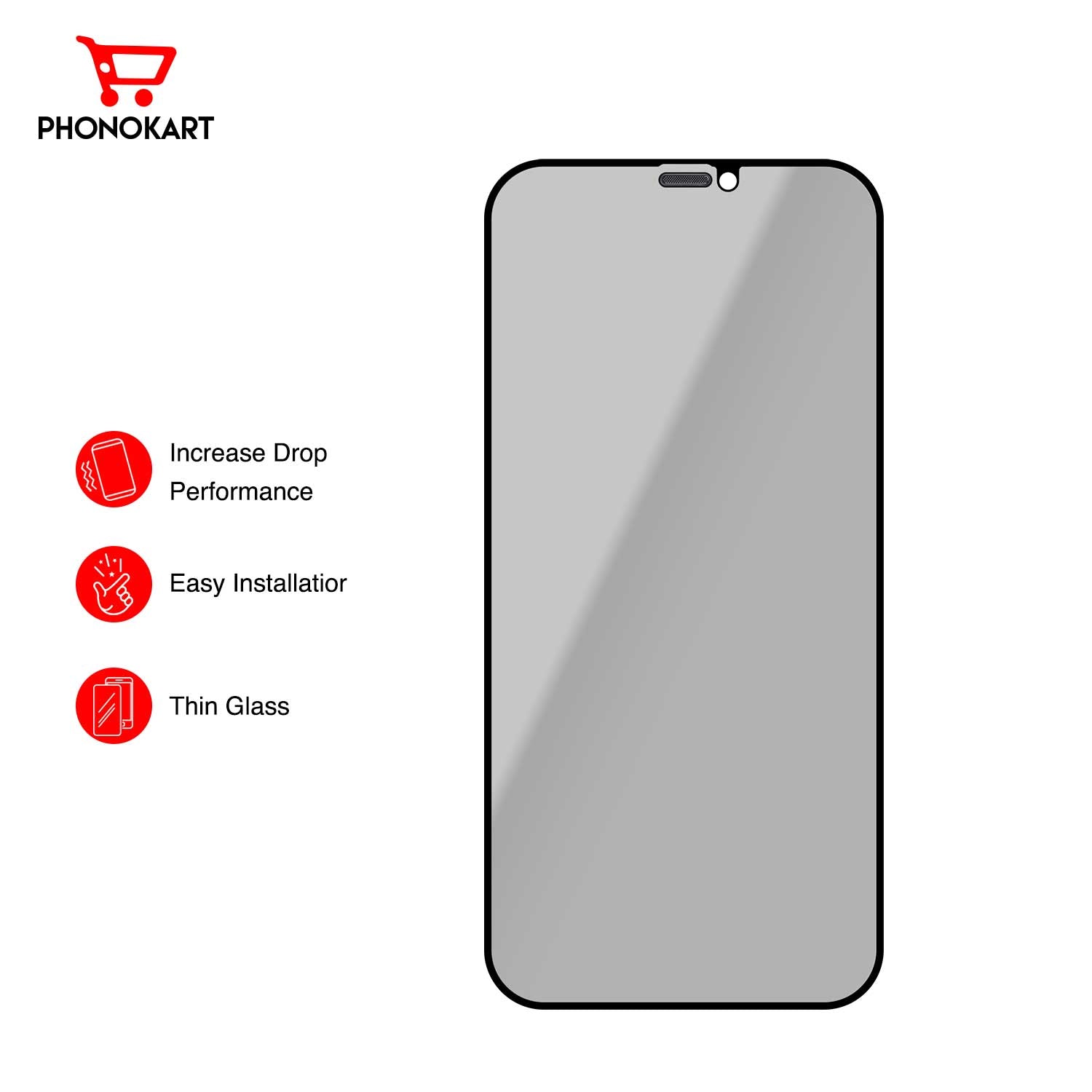 Privacy Tempered Glass for IPHONE X