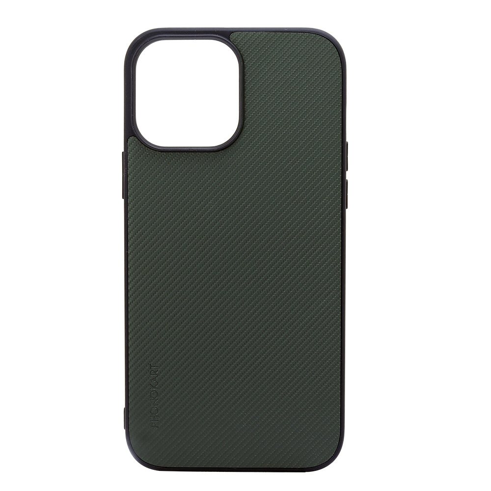 KEVLAR BACK CASE FOR IPHONE 13 MINI  (Black/Brown/Green/Red)