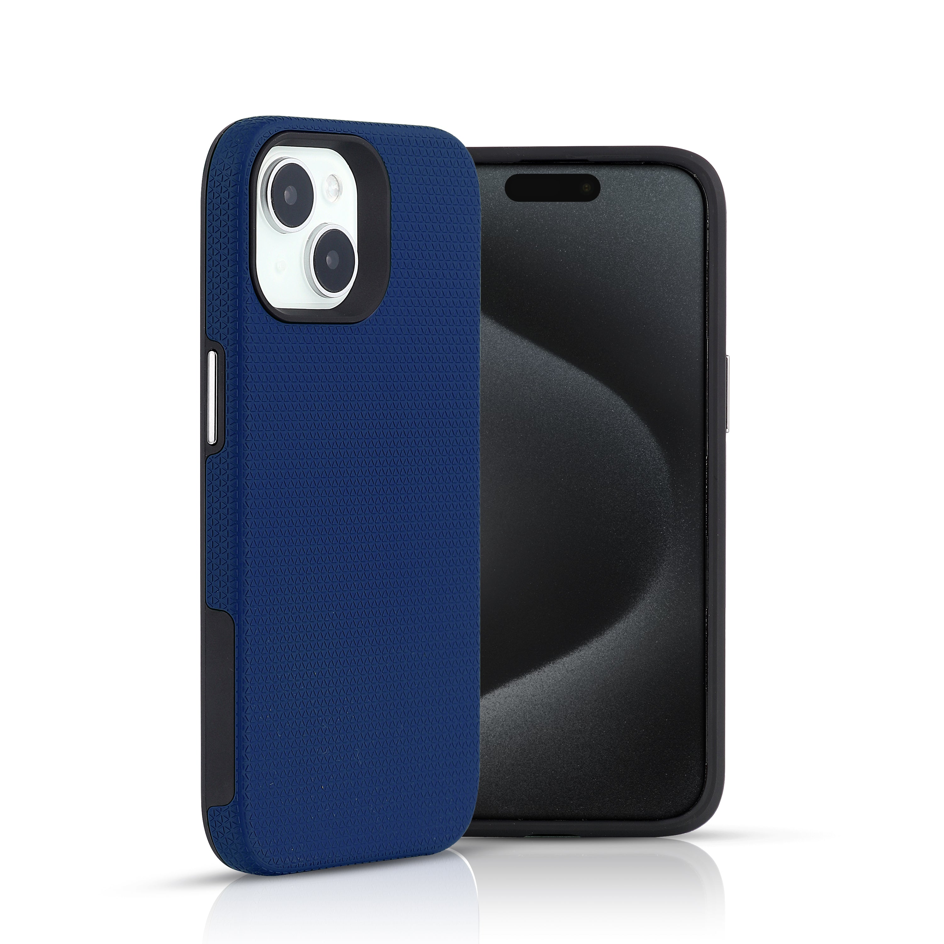 TOUGH BACK CASE FOR IPHONE 14 (Black/Dark Blue/Purple/Red)