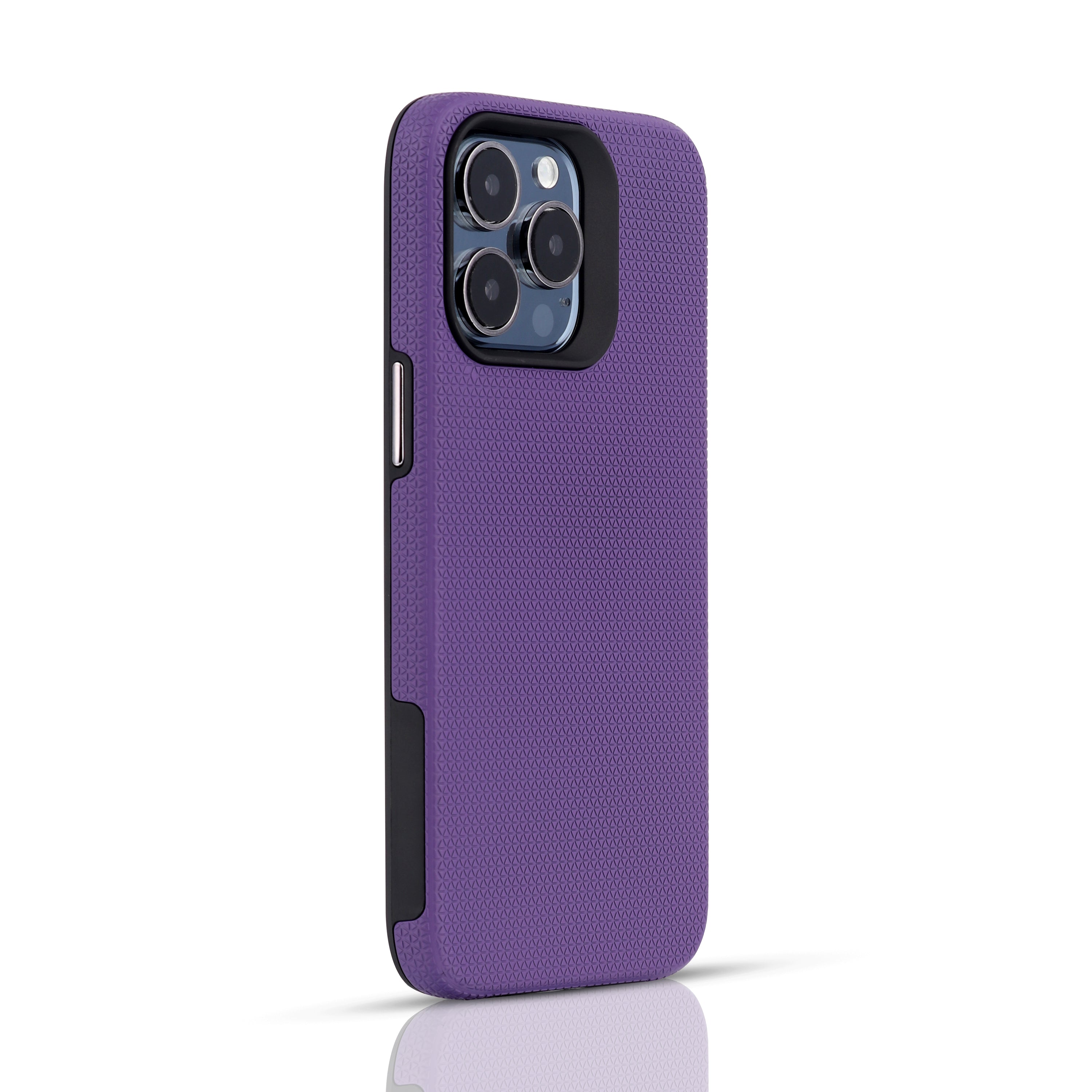 TOUGH BACK CASE FOR IPHONE 14 PRO (Black/Dark Blue/Purple/Red)