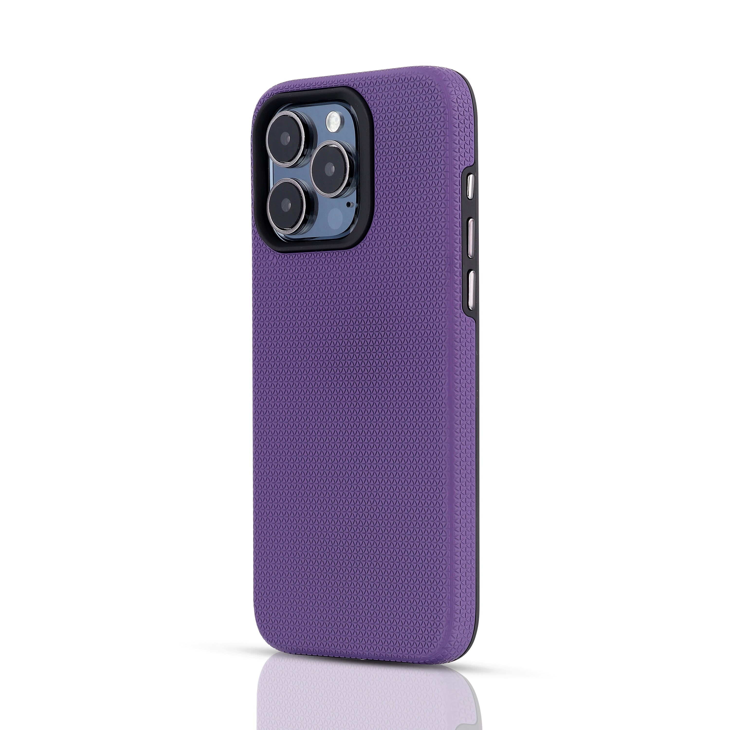 TOUGH BACK CASE FOR IPHONE 14 PRO (Black/Dark Blue/Purple/Red)