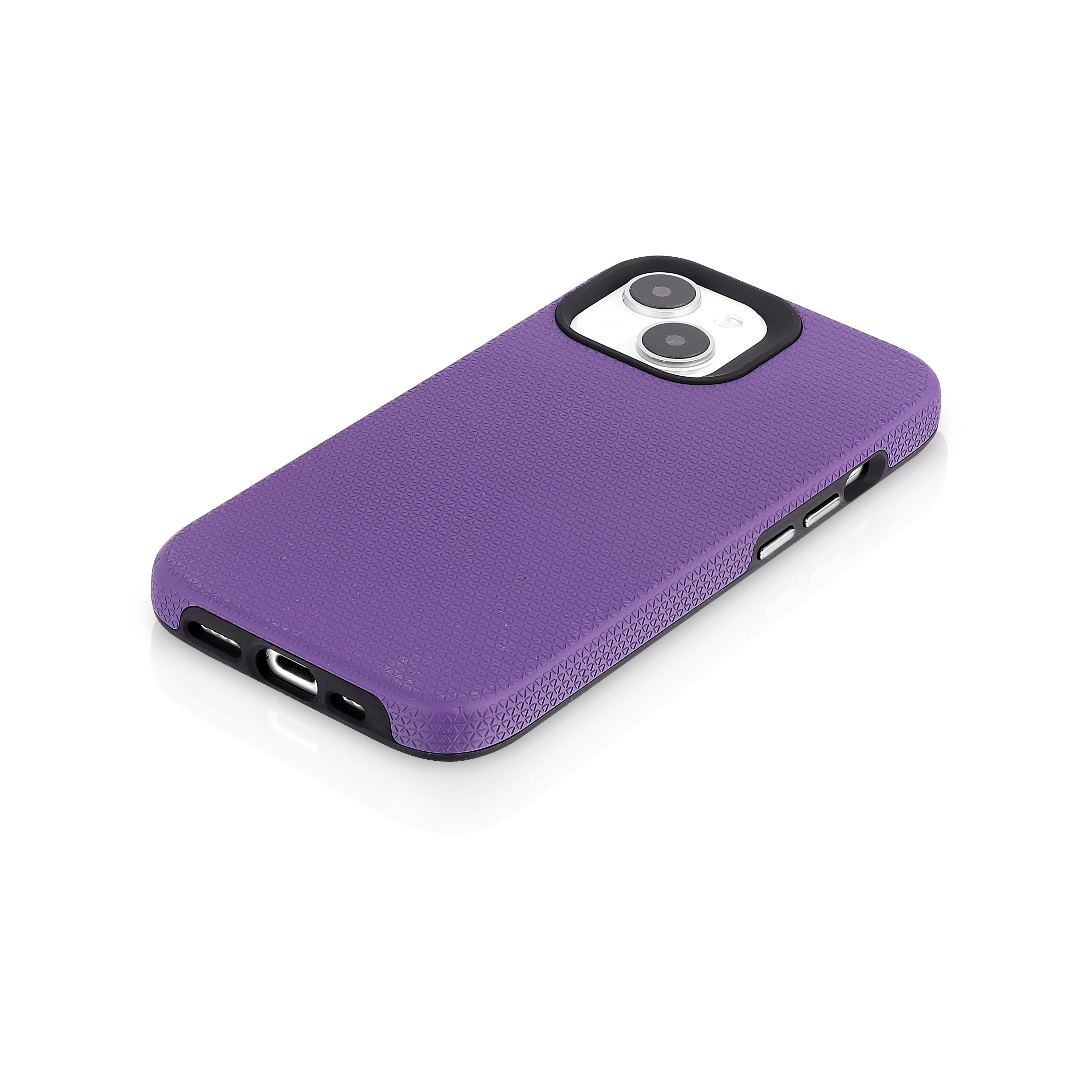 TOUGH BACK CASE FOR IPHONE 14 PLUS (Black/Dark Blue/Purple/Red)