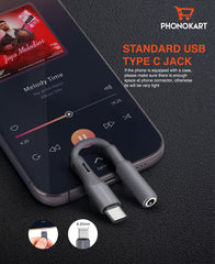 Type-C To 3.5mm jack Earphone Converter (GREY)