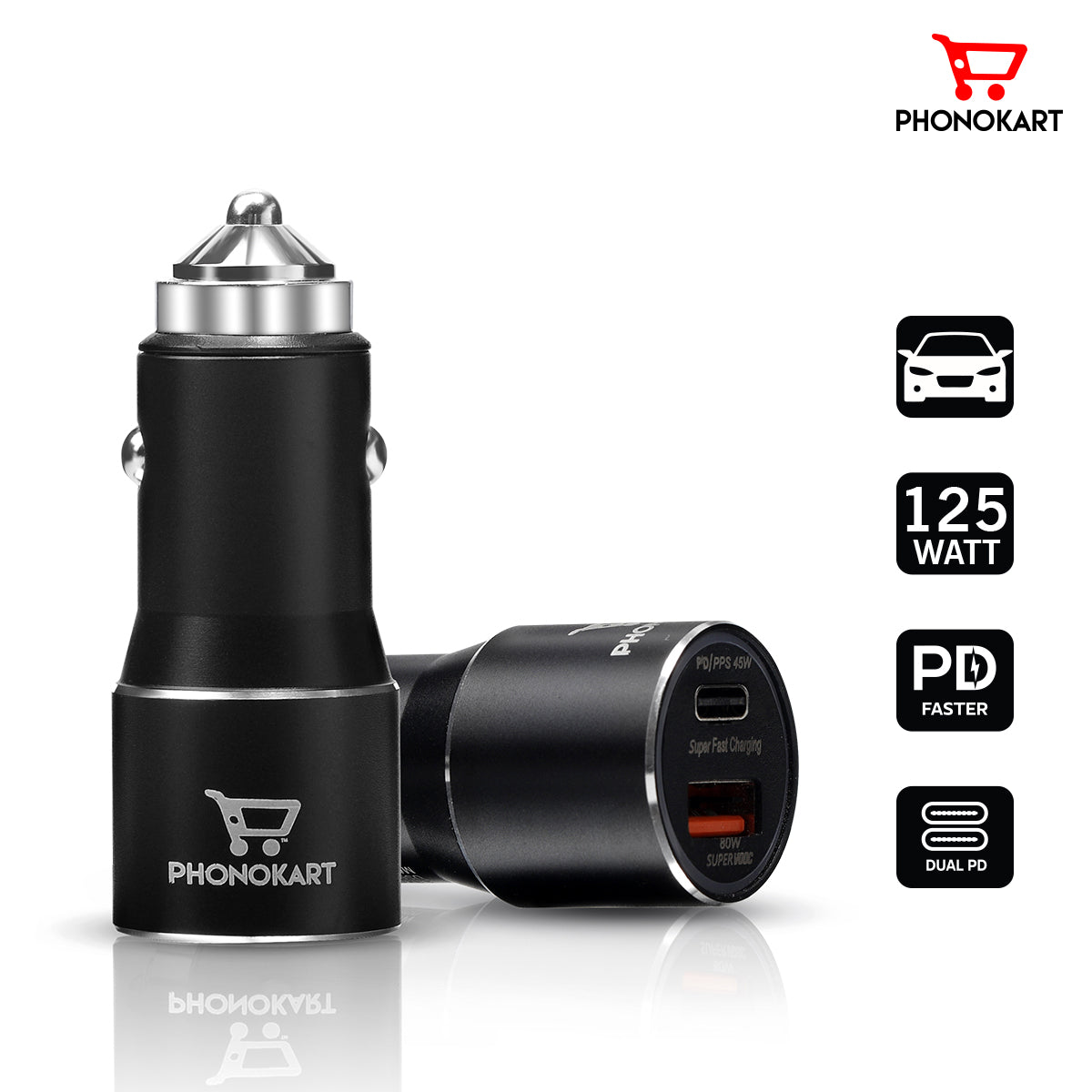 ROVER CAR CHARGER (BLACK)