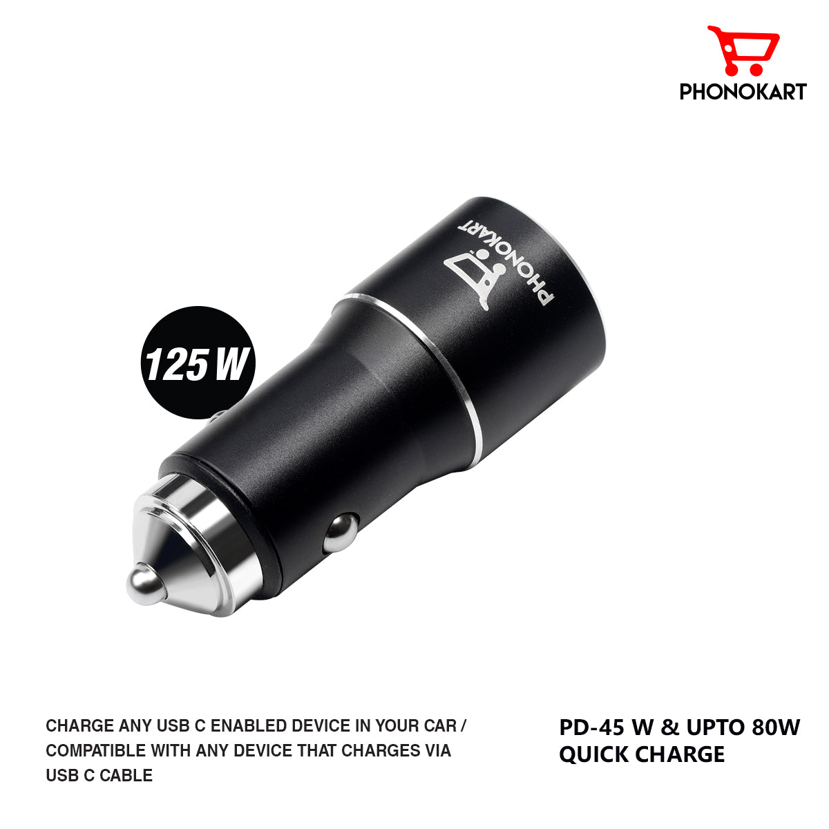 ROVER CAR CHARGER (BLACK)