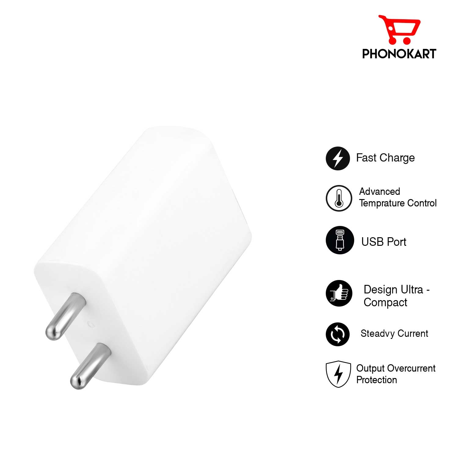 SOLO 44(44W) MOBILE CHARGING ADAPTER  (WHITE)