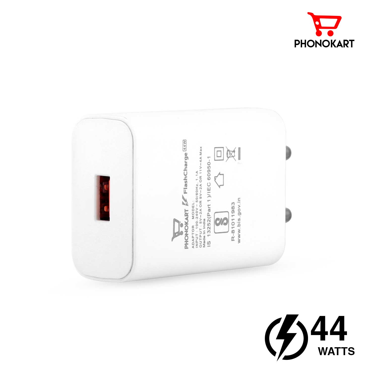 SOLO 44(44W) MOBILE CHARGING ADAPTER  (WHITE)