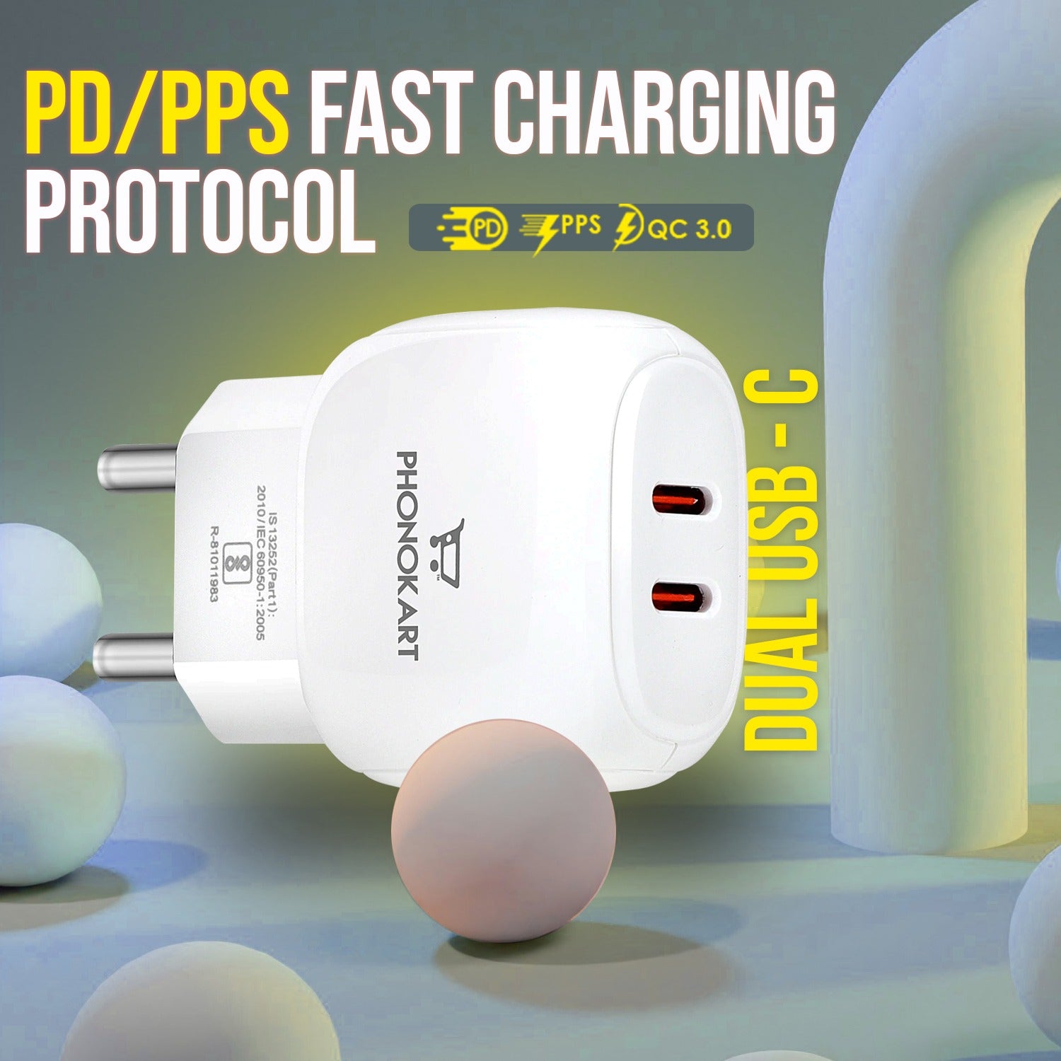 SOLO 30(30W) PD MOBILE CHARGER  (WHITE)