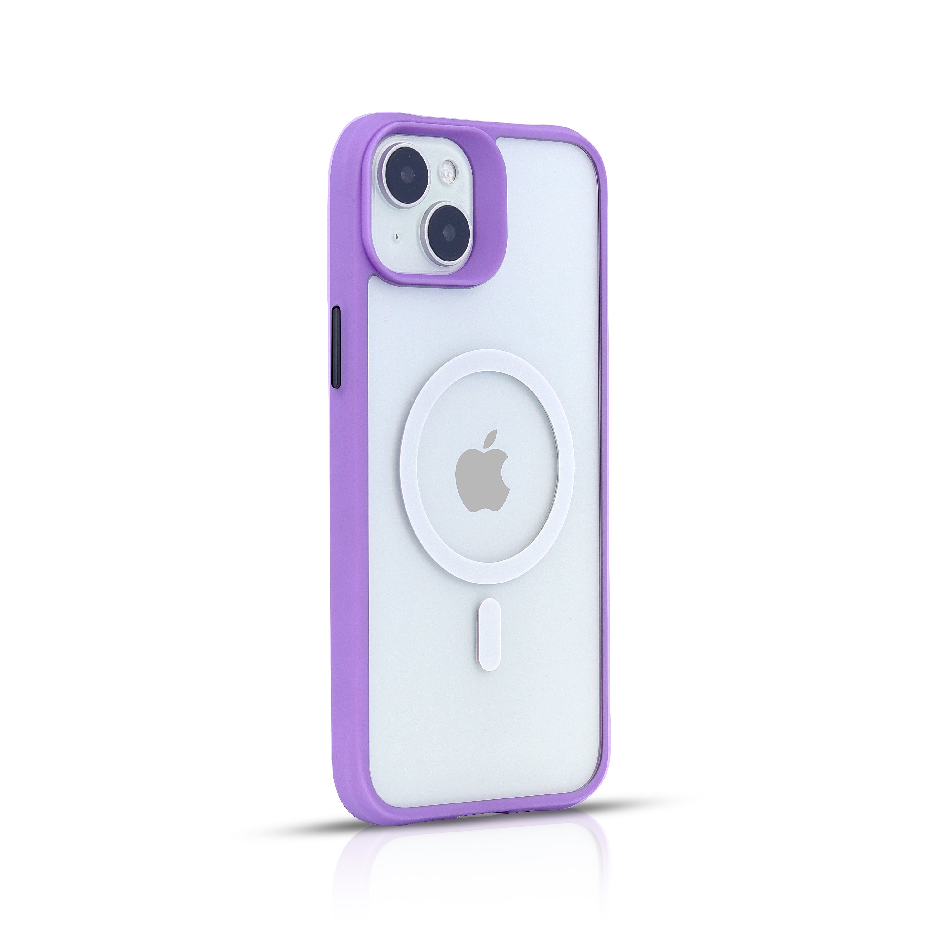 SILK MAGNETIC SAFE BACK CASE FOR IPHONE 14 (Black/Dark Blue/Green/Light Purple/Red)