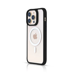 SILK MAGNETIC SAFE BACK CASE FOR IPHONE 14 PRO MAX (Black/Dark Blue/Green/Light Purple/Red)
