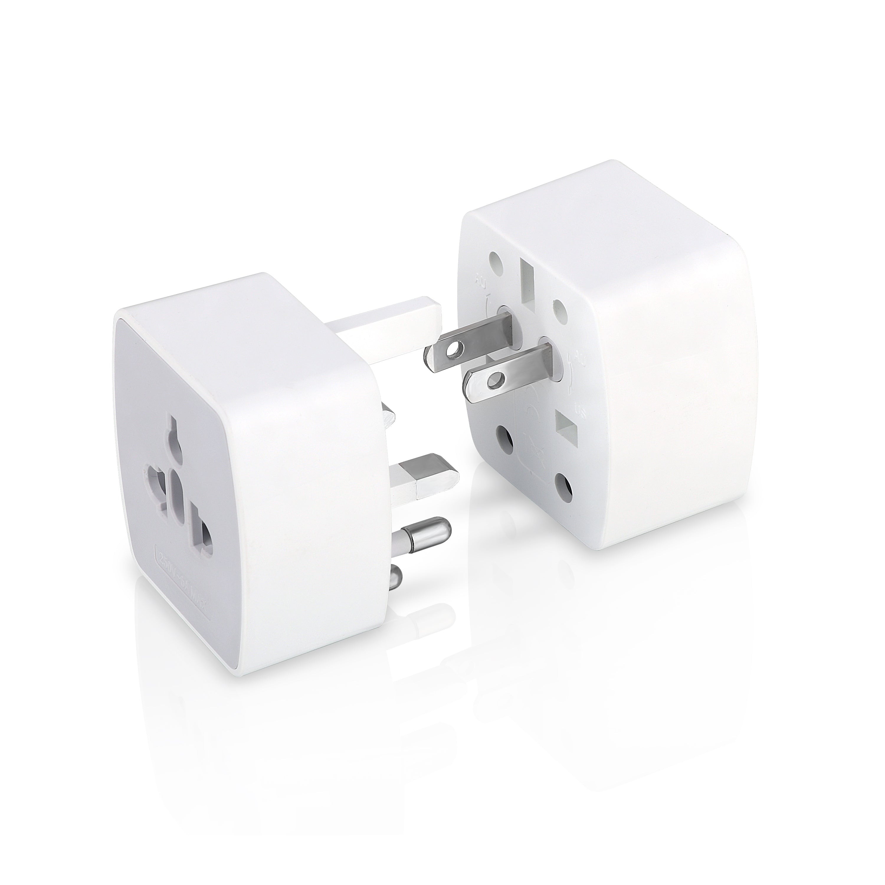 SOLO 4(100-250V,6A) UNIVERSAL PLUG ADAPTER  (WHITE)