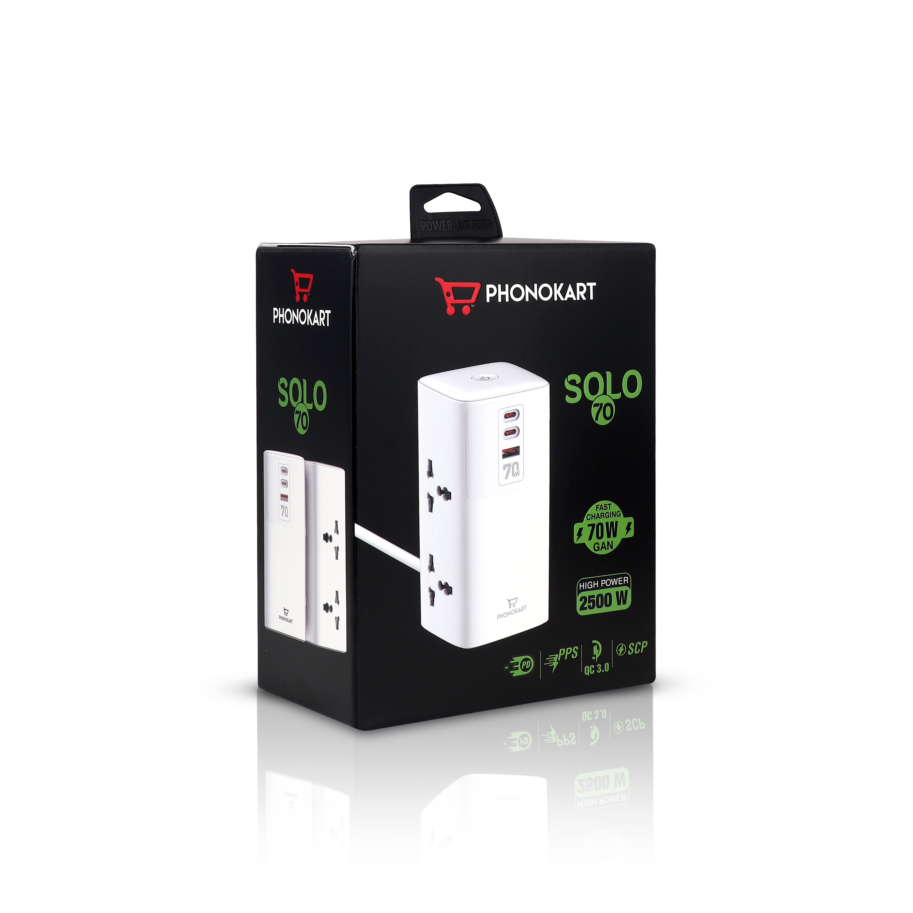 SOLO 70W Multifunctional Desktop Charging Adapter&  Power Extension Board