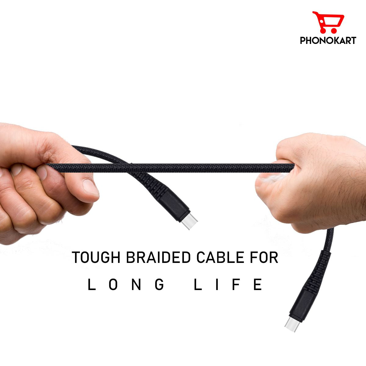 Type C To Type C Cable 1M   (Compatible with Smartphone) (BLACK)