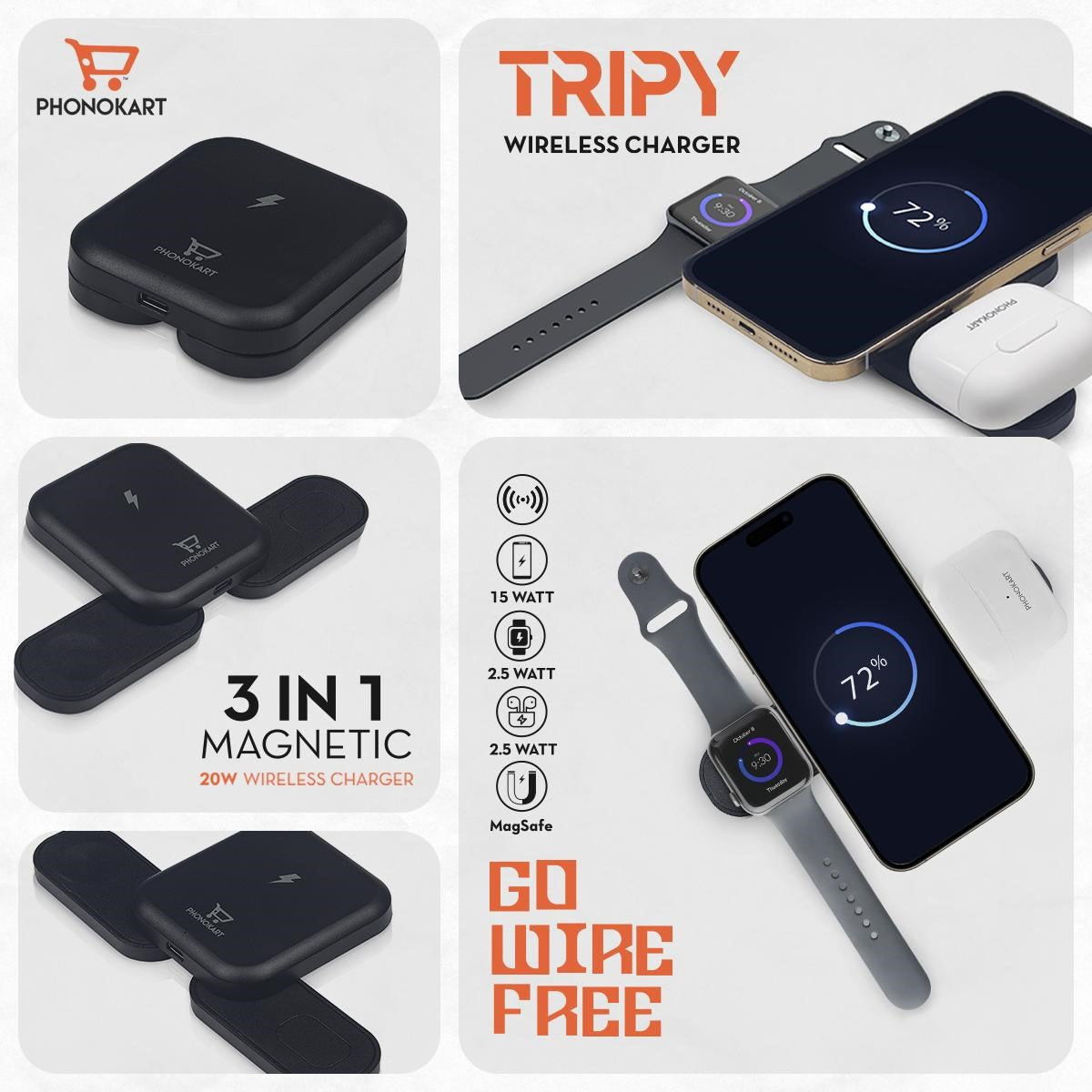 TRIPY WIRELESS CHARGER