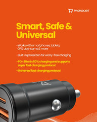 CRETA 2 48W CAR CHARGER (BLACK)