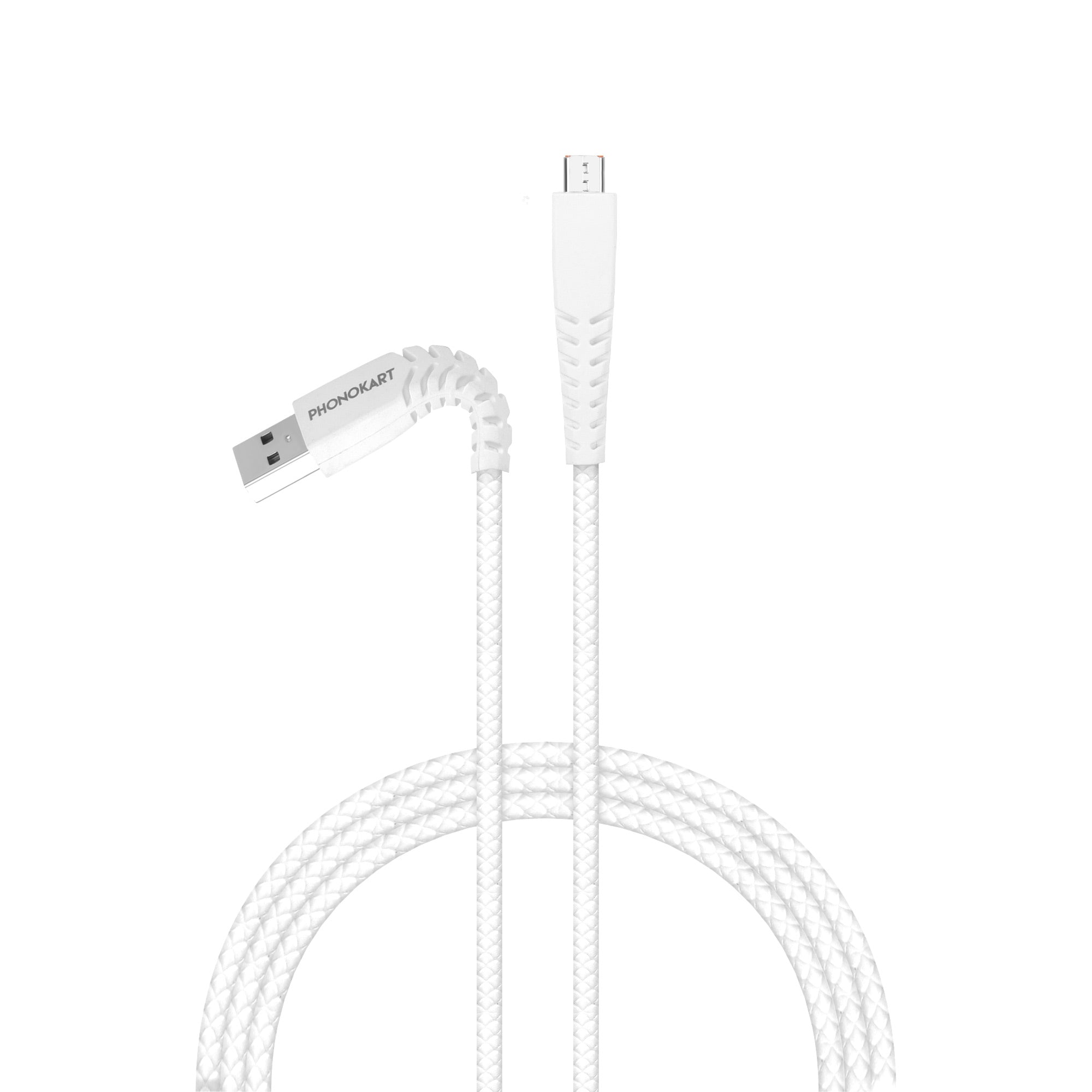 Micro USB Cable  (1M) TPE   (Compatible with all mobiles, One Cable)(White)