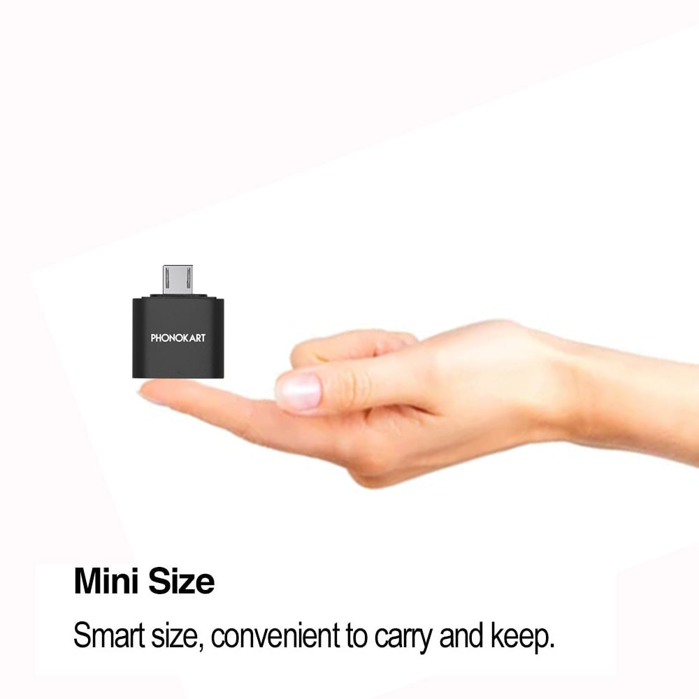 Micro USB OTG Adapter  (BLACK)