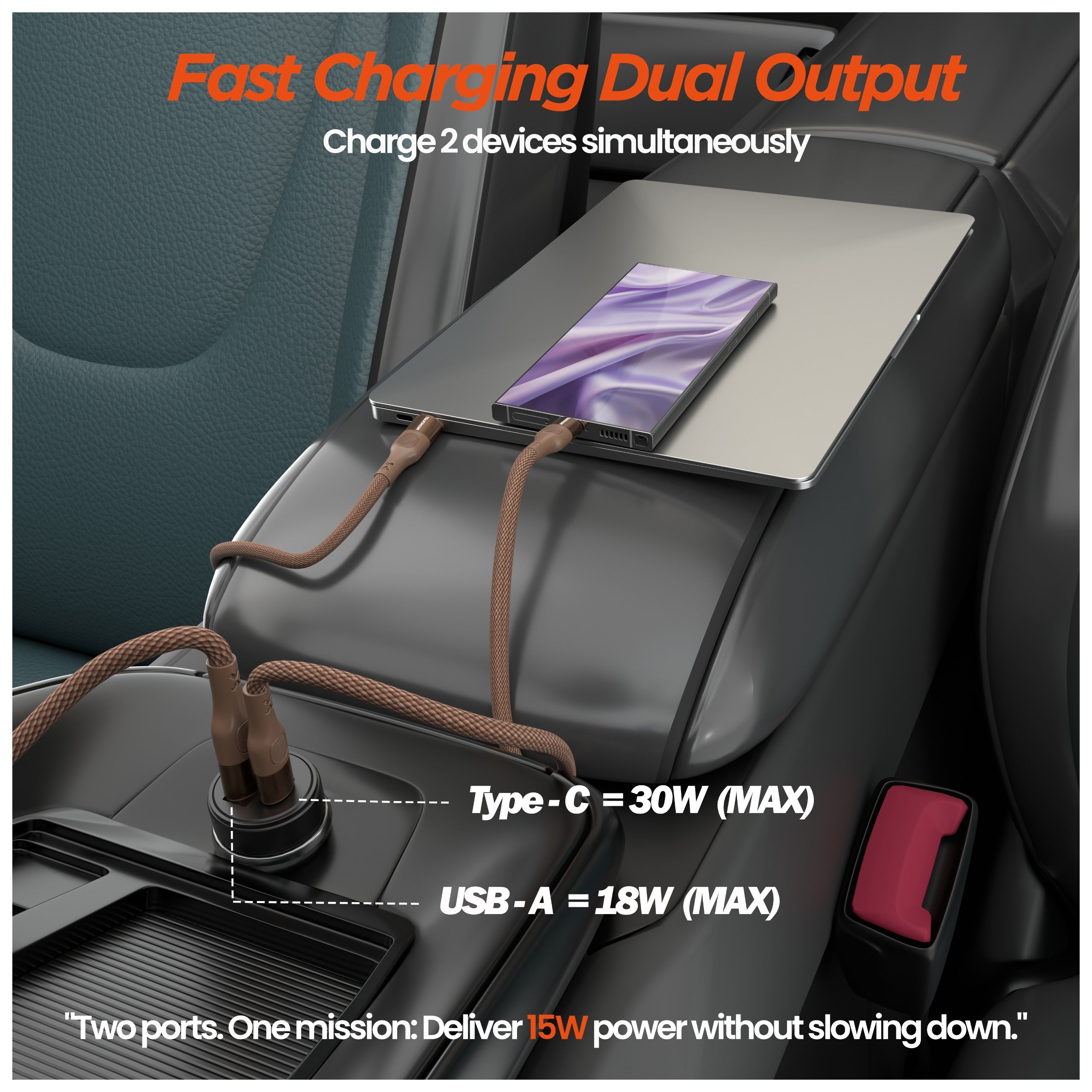CRETA 2 48W CAR CHARGER (BLACK)