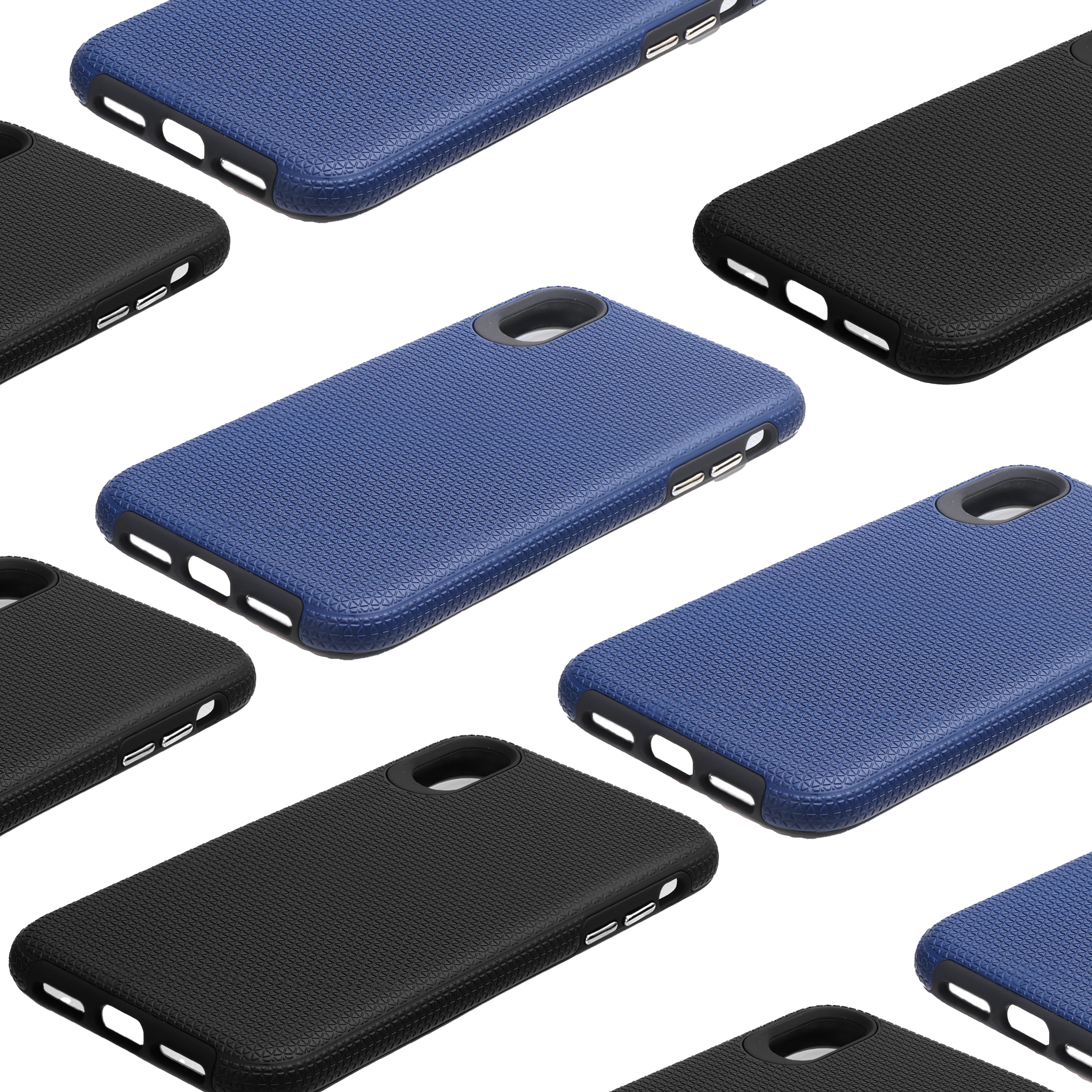 TOUGH BACK CASE FOR XR (Black/Dark Blue)