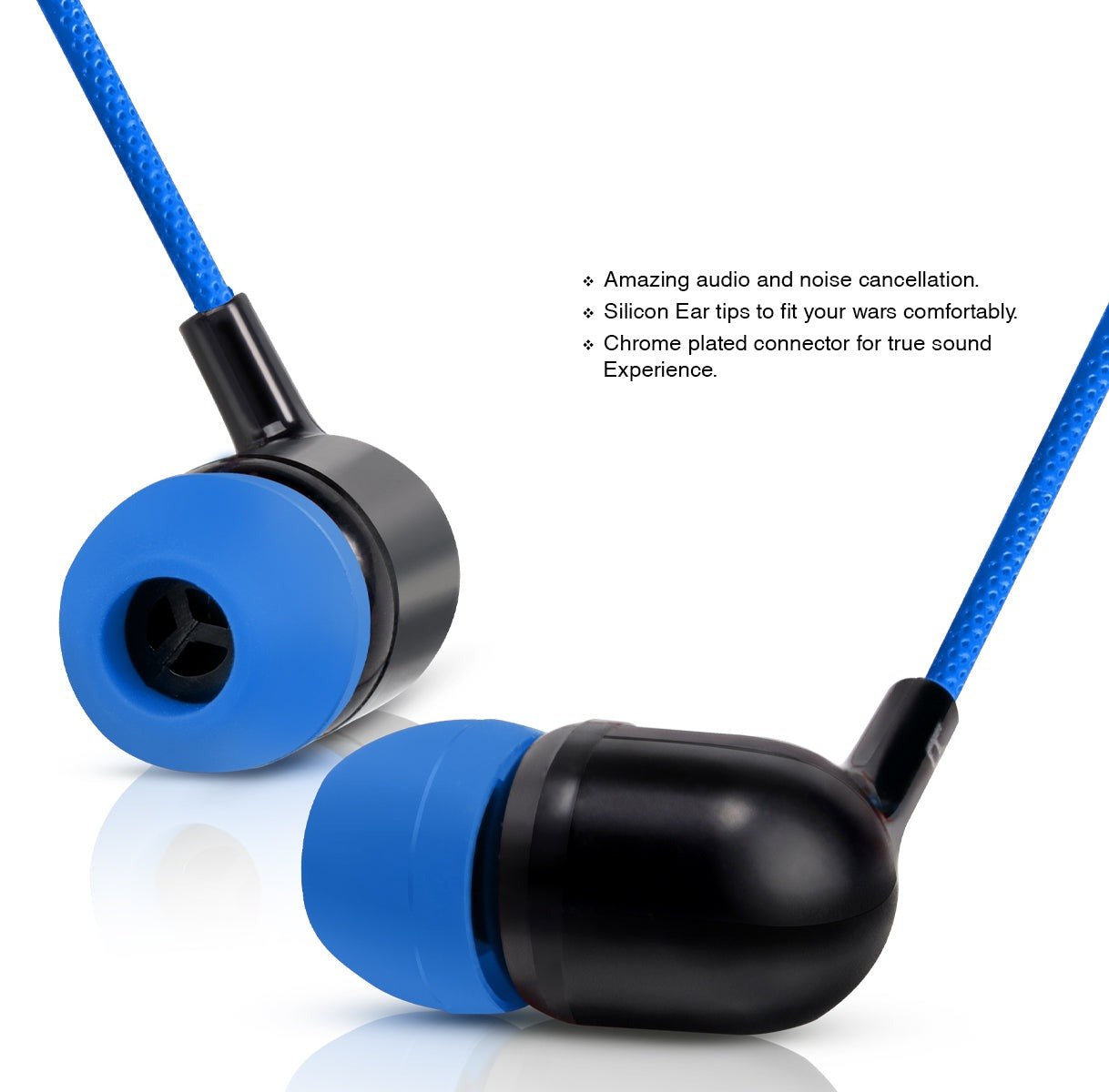 Dark blue online earphones