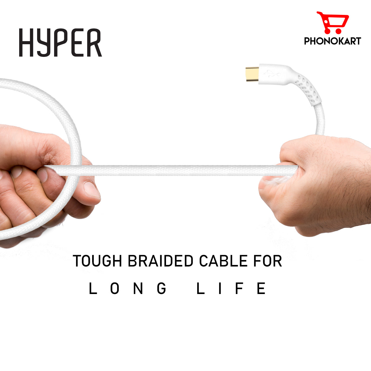 Type C Fast Sync and Charging cable 1.5 M USB Type C Cable  (Compatible with Mobile, White, One Cable)(White)