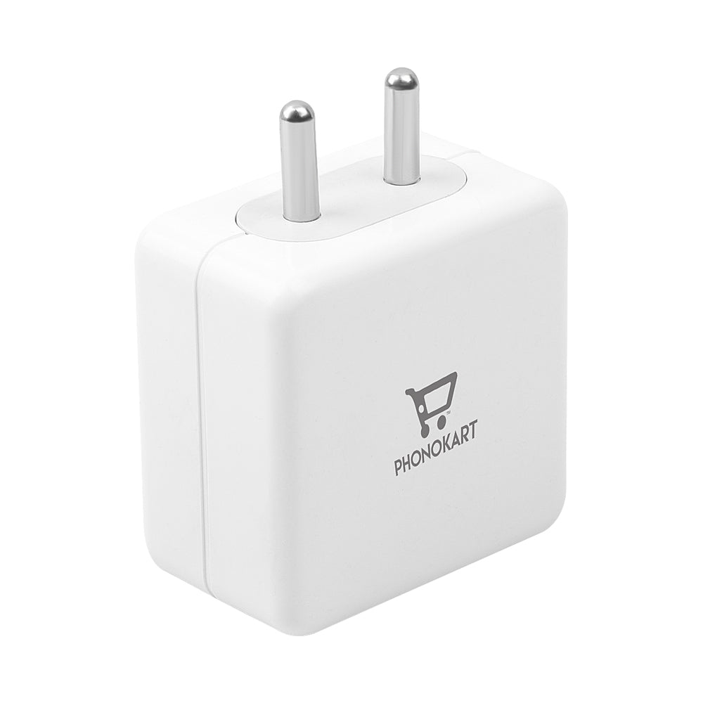 SOLO QC MOBILE CHARGER (QC 3.0)(18W/3.6AMPS) WITH TYPE C CABLE 18W (WHITE)