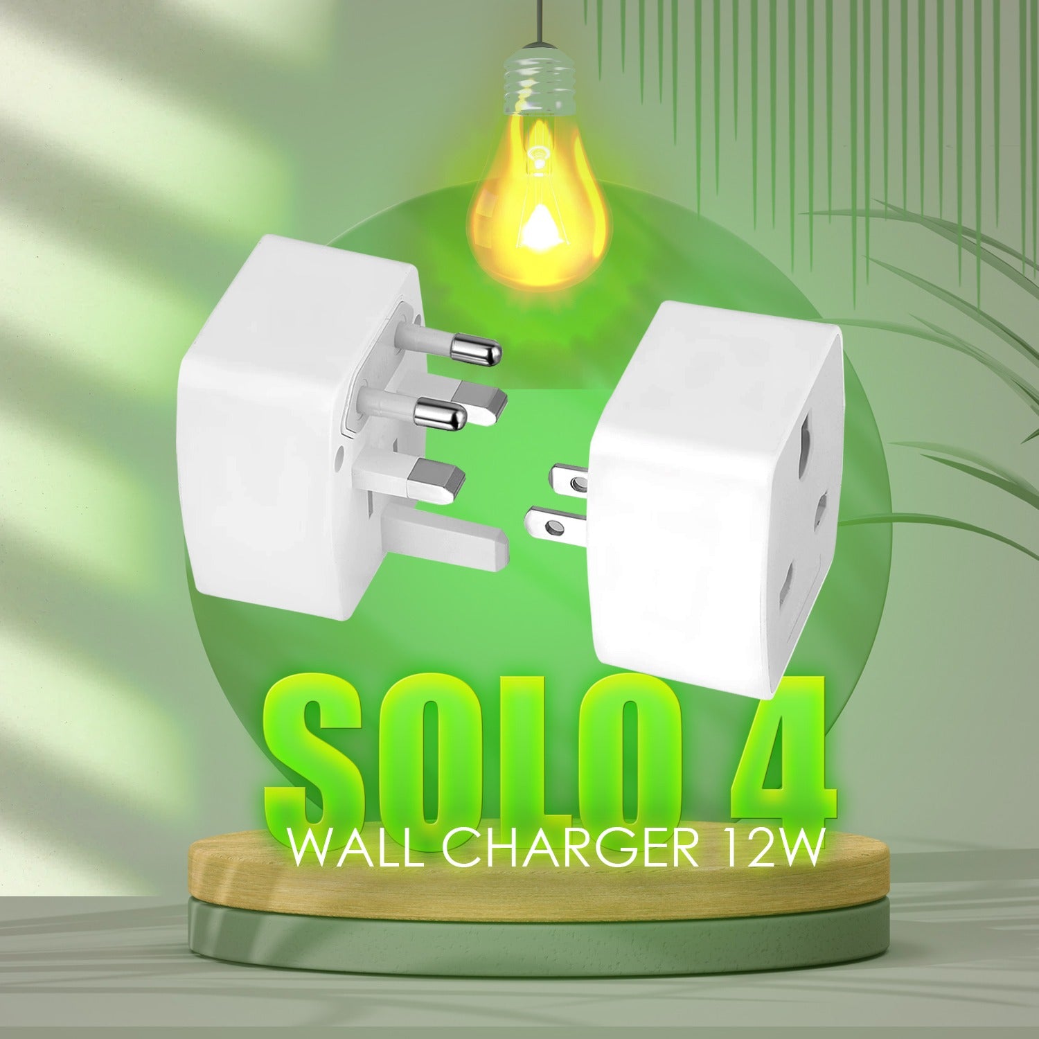 SOLO 4(100-250V,6A) UNIVERSAL PLUG ADAPTER  (WHITE)