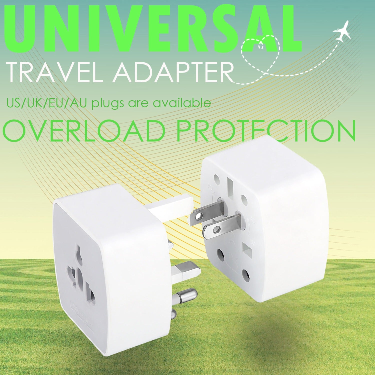 SOLO 4(100-250V,6A) UNIVERSAL PLUG ADAPTER  (WHITE)