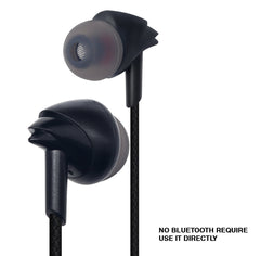 Speed i Handsfree Wired Headset  With Mic  (Black, In the Ear)