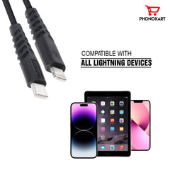 Lightning Cable PKSWIFTCL15-BLK 5 A 1.5M TPE Braided Lightning Cable(BLACK)