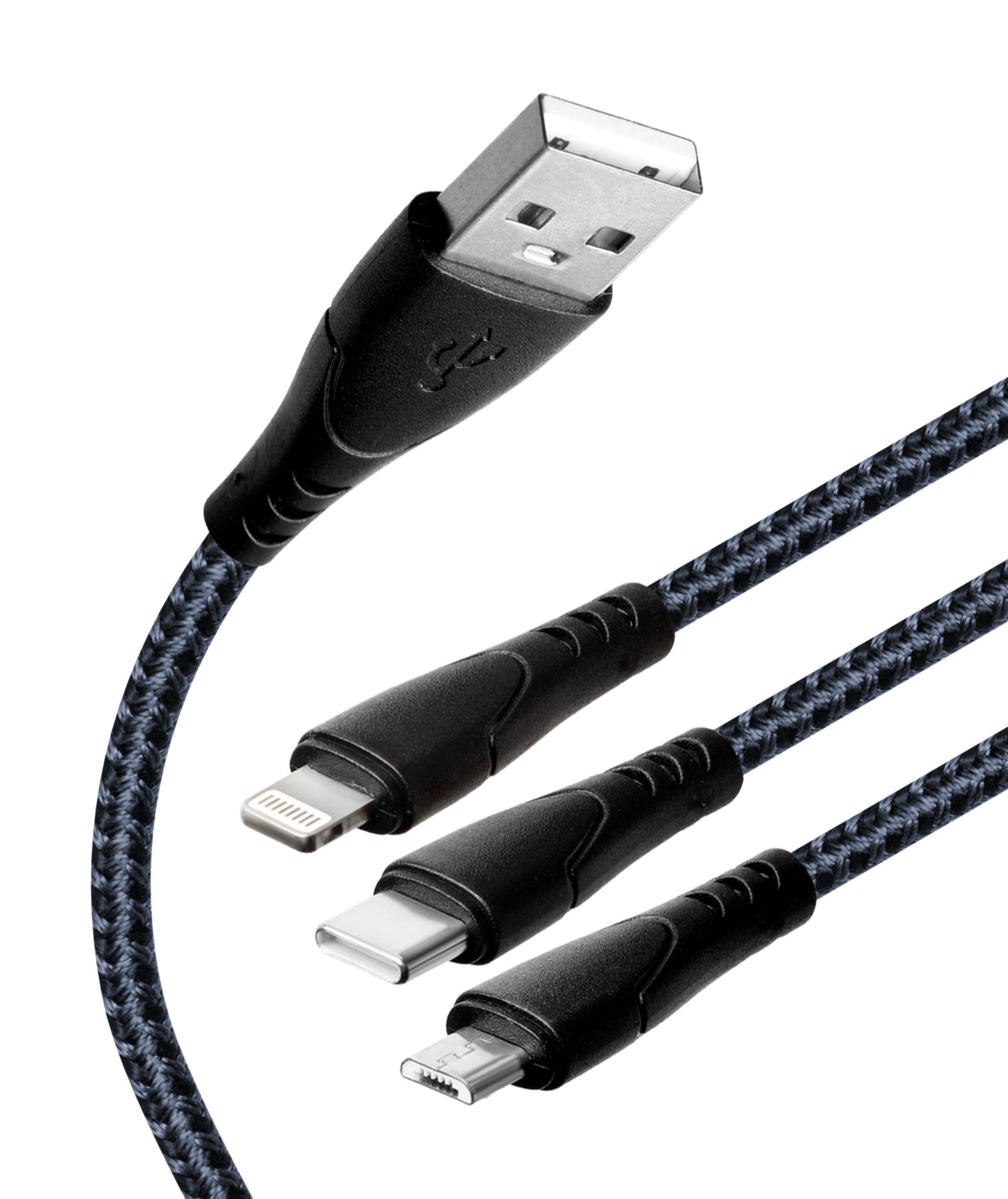 TRIPLET 3 IN 1 USB CABLE