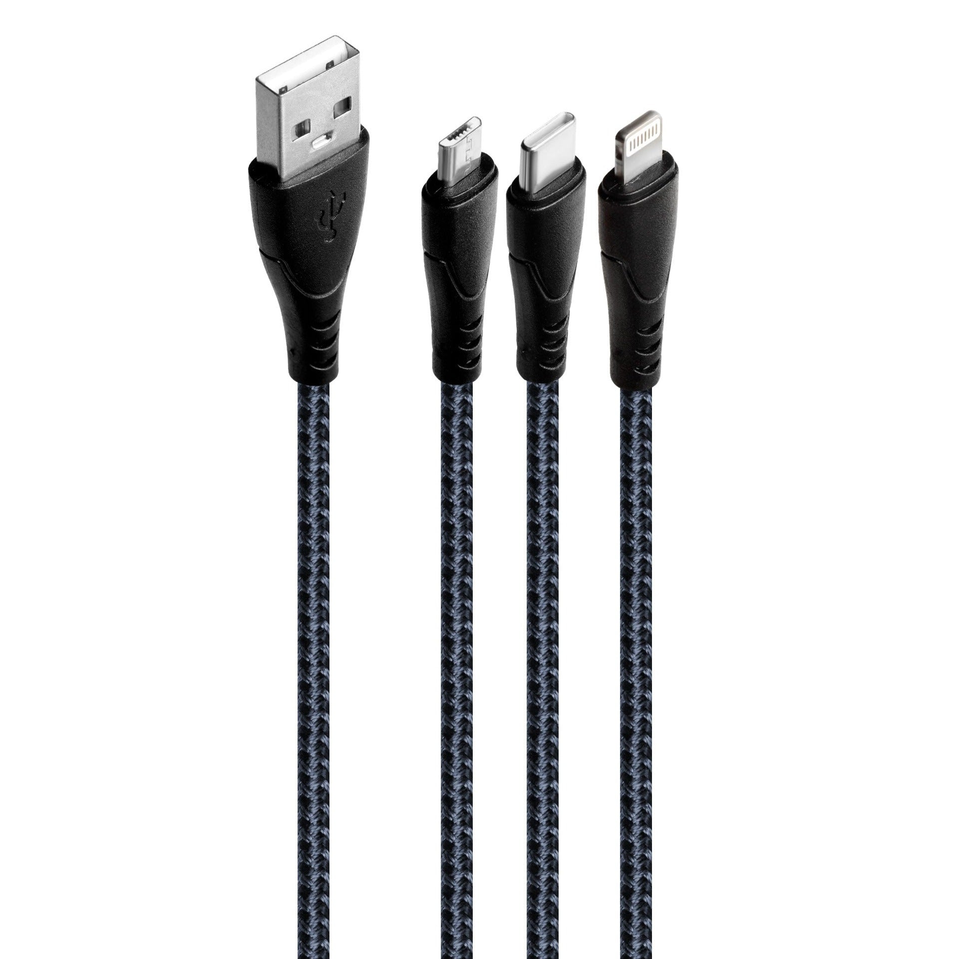 TRIPLET 3 IN 1 USB CABLE