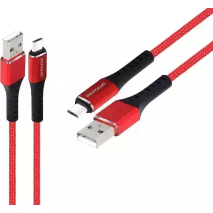 Micro USB Cable 2.4 A (1M) (Compatible with Mobile, tablets) (Red)