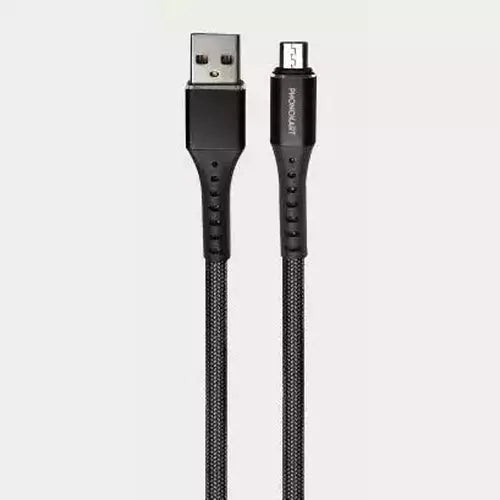 Micro USB Cable 2.4 A (1M) (Compatible with Mobile, tablets, Black, One Cable)(Black)
