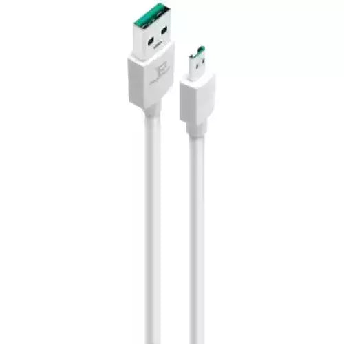 Micro USB Cable 6A (1M) TPE Cable (White with Green)